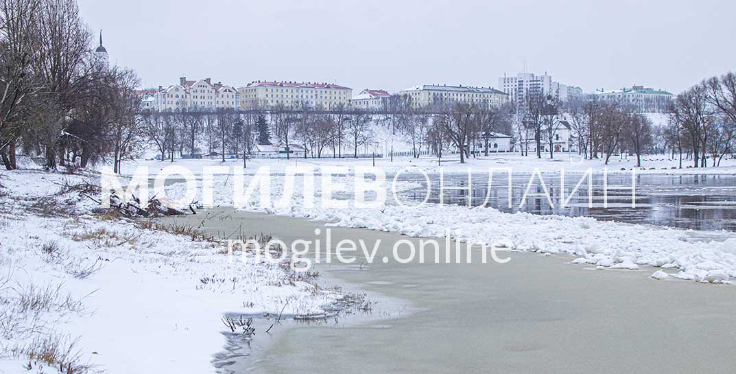 Когда еще такое увидите? В Могилеве в январе… ледоход и паводок