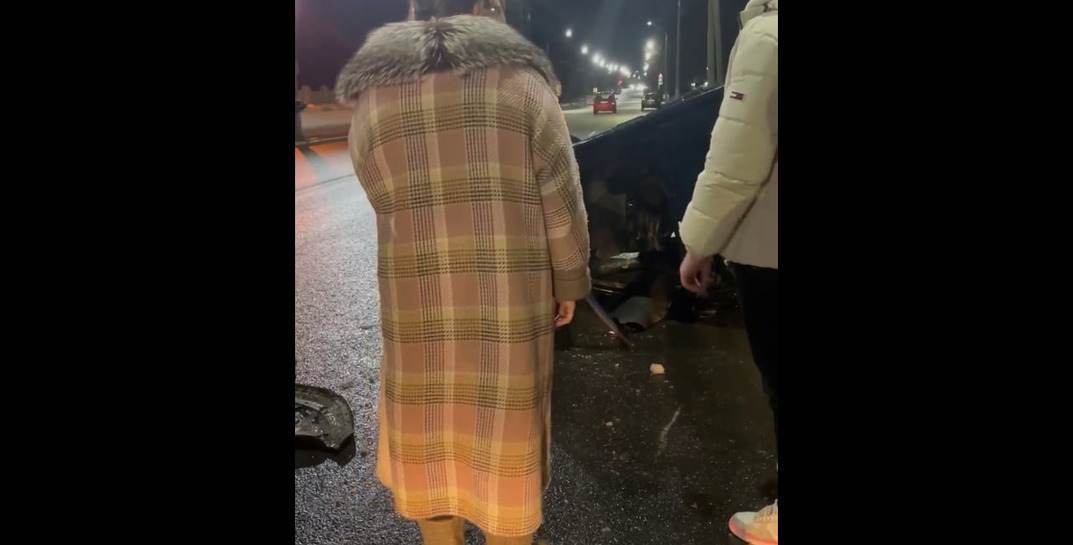 В Могилеве вчера вечером перевернулась легковушка