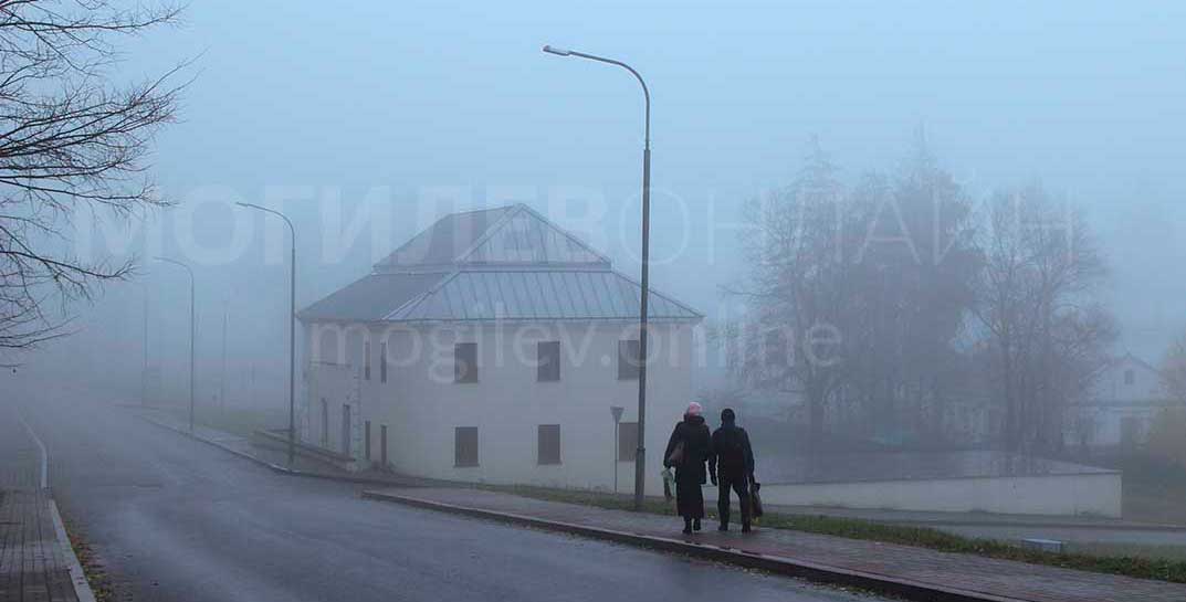 Туман, дождь и мокрый снег. Оранжевый уровень опасности объявлен в Могилеве на 13 февраля