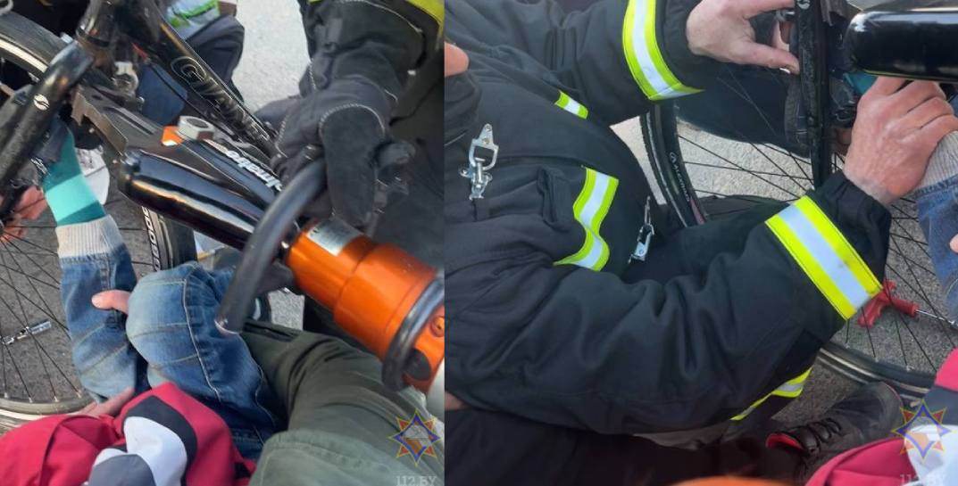 В Славгороде нога 4-летнего ребенка застряла в велосипедной раме — на помощь пришли спасатели