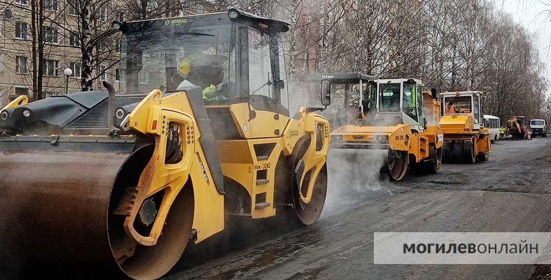 «Эта дорога была головной болью» — в Могилеве начали ремонт проблемного участка по Днепровскому бульвару