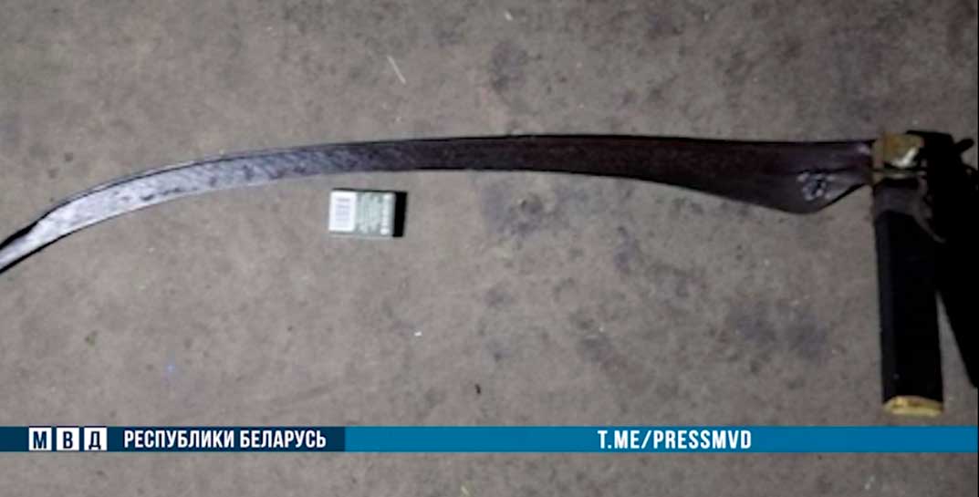 Под Бобруйском мужчина пошел на милиционеров… с косой. Те применили оружие на поражение