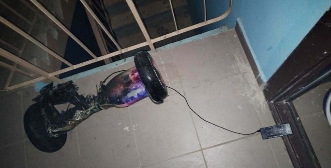 В Могилевском районе в квартире случился пожар из-за загоревшегося гироскутера
