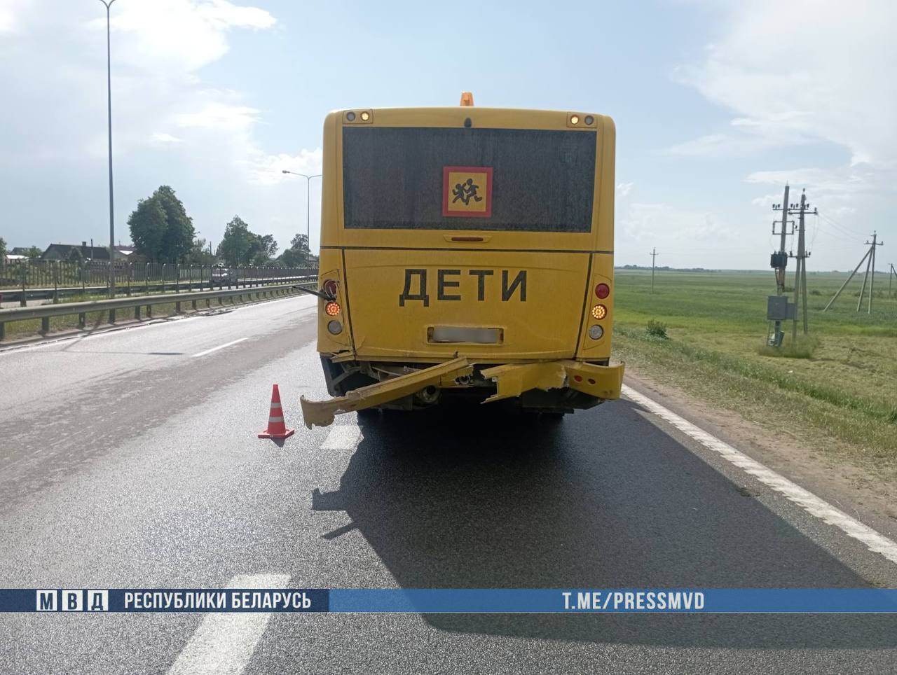 Смертельная авария: BMW под управлением могилевчанина столкнулась со школьным автобусом — водитель легковушки погиб