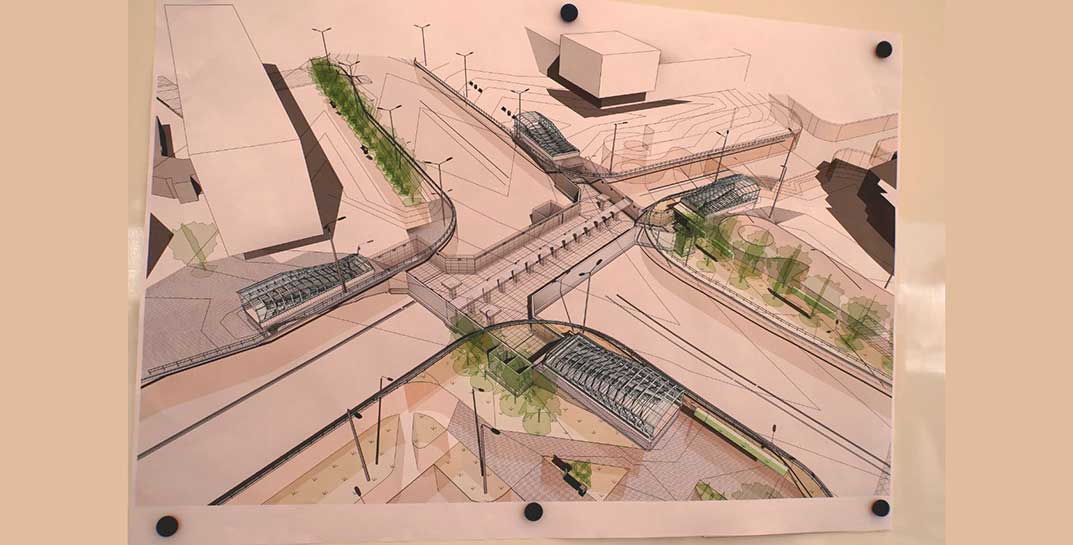 Посмотрите, как будет выглядеть подземный пешеходный переход на перекрестке Пушкинского проспекта и улицы Островского