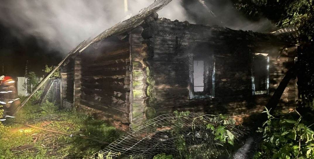 Трагедия под Могилевом: горел дом, на пожаре погиб пенсионер
