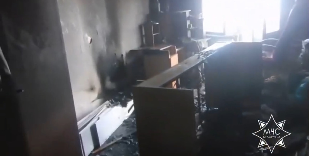 В Могилеве горела квартира по проспекту Шмидта