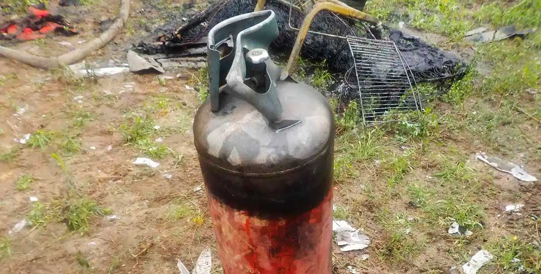 В Бобруйске в гараже взорвался газовый баллон