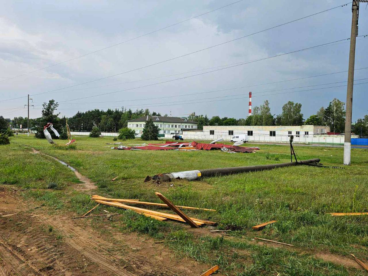 Минэнерго показало последствия бури, которая пронеслась по Беларуси 1 июля 