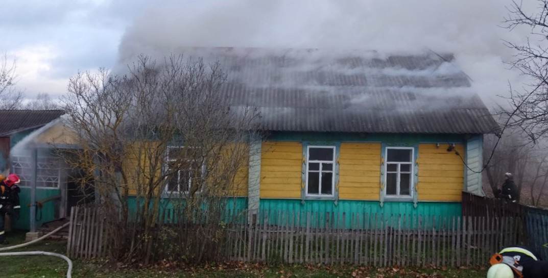 В Костюковичском районе дом едва не сгорел из-за оставленного включенным обогревателя