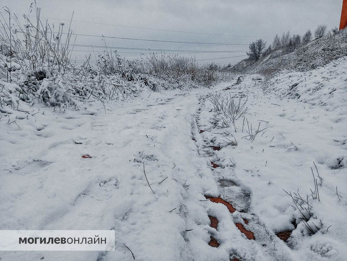 В Могилев пришла зима