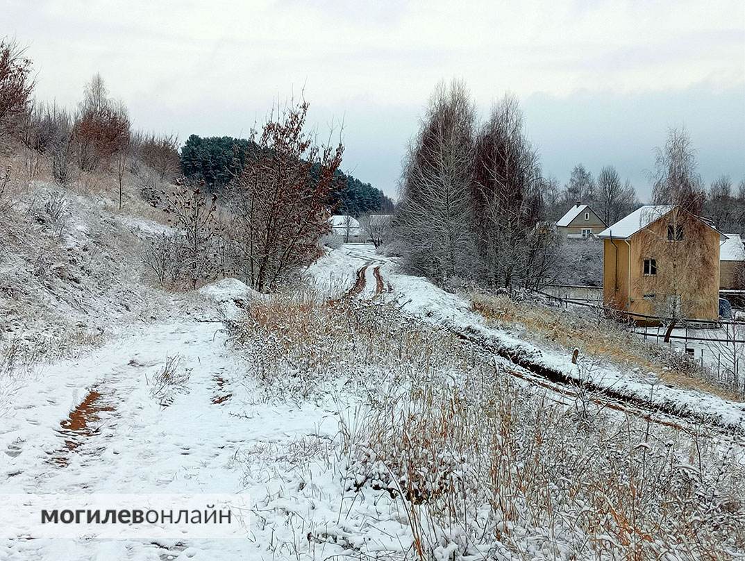 В Могилев пришла зима