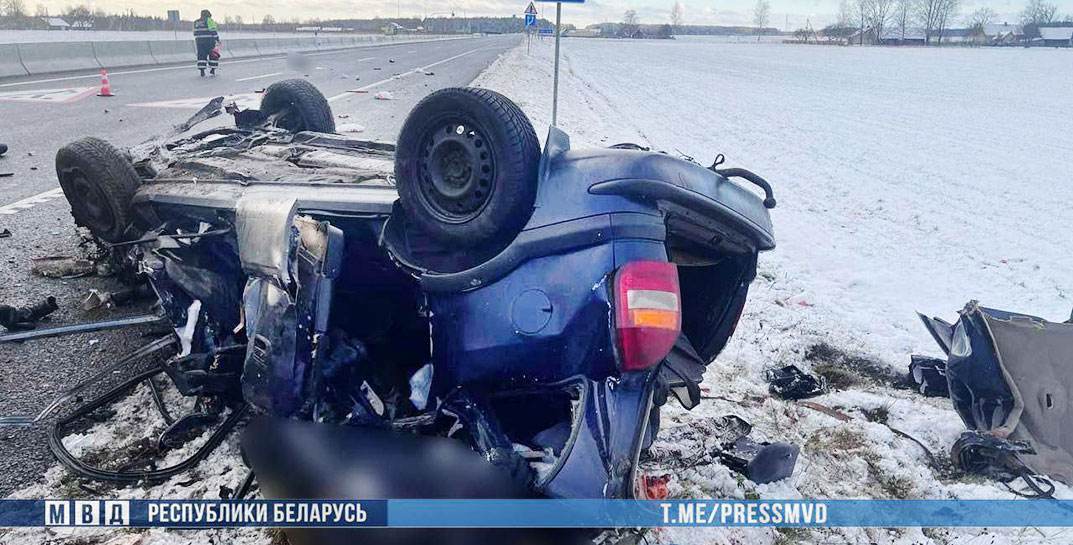 На Гродненщине в страшной аварии погибли 4 человека — 2 взрослых и 2 ребенка