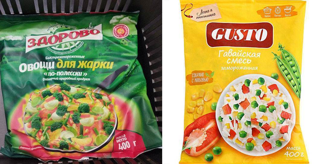 В Беларуси под запрет попали популярные замороженные овощные смеси Gusto и «Живи Здорово»