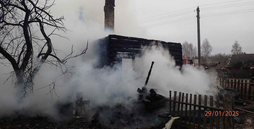 В Бобруйском районе на пожаре погиб мужчина