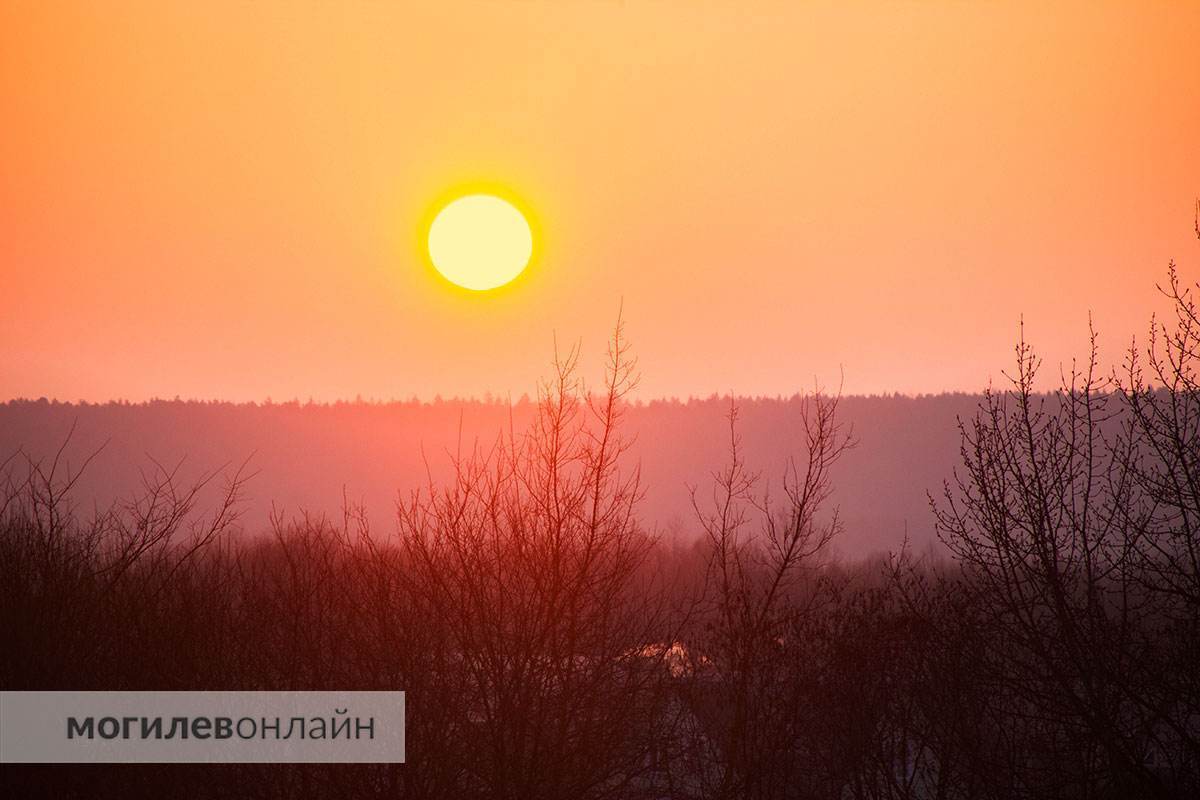 Полюбуйтесь, какой сегодня в Могилеве был рассвет