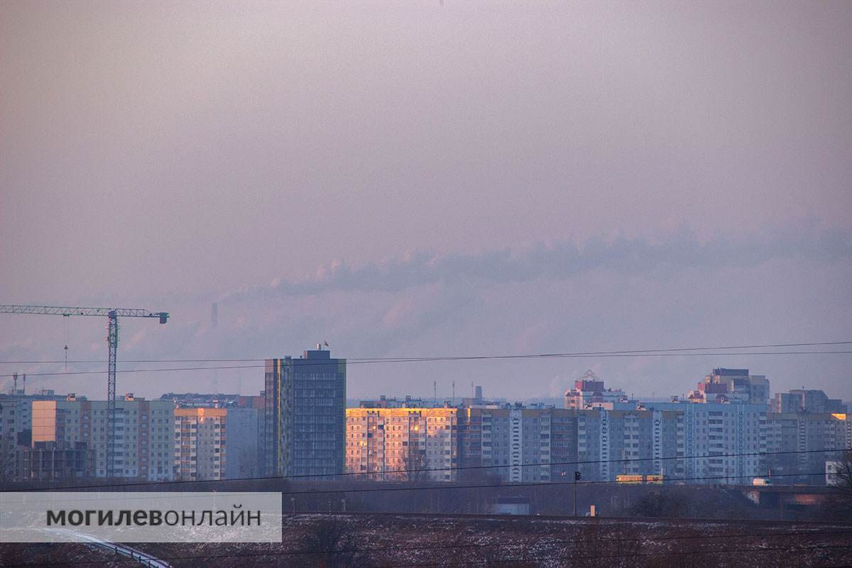 Полюбуйтесь, какой сегодня в Могилеве был рассвет