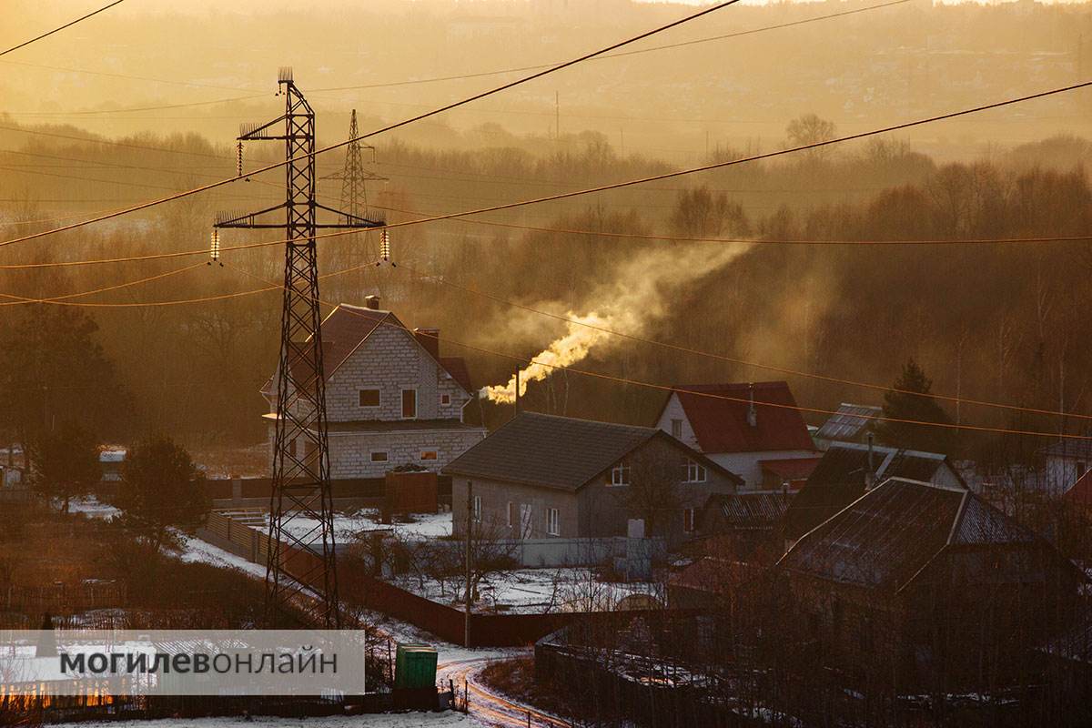 Полюбуйтесь, какой сегодня в Могилеве был рассвет