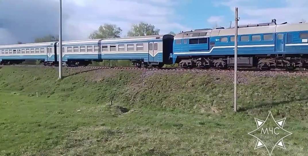 В Горках случился пожар в поезде Орша — Кричев, были эвакуированы около 260 пассажиров