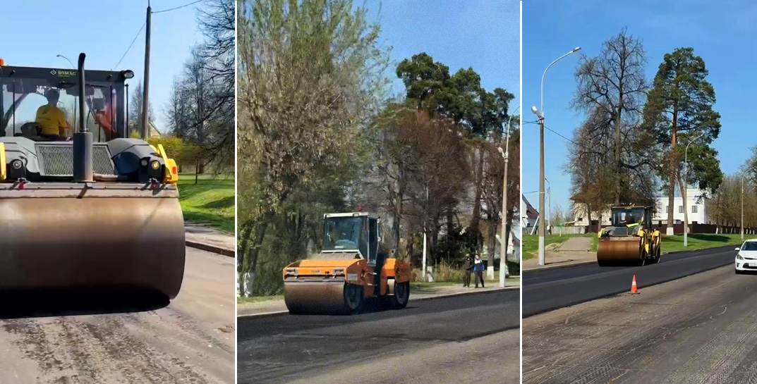 В Могилеве ремонтируют дорогу на Сурганова — к концу недели обещают закончить