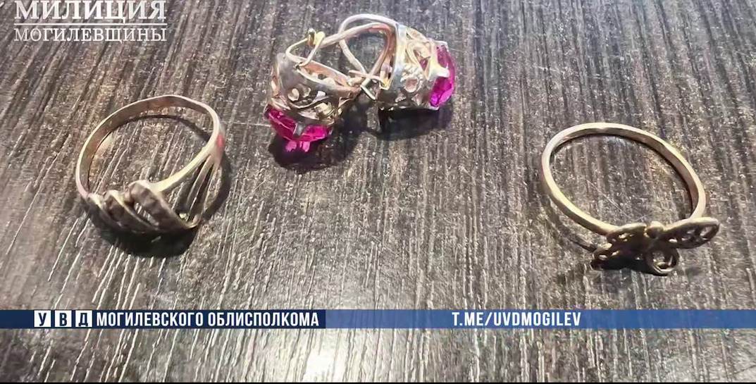 В Бобруйске мужчина похвастался собутыльнику дорогими украшениями матери — тот их украл