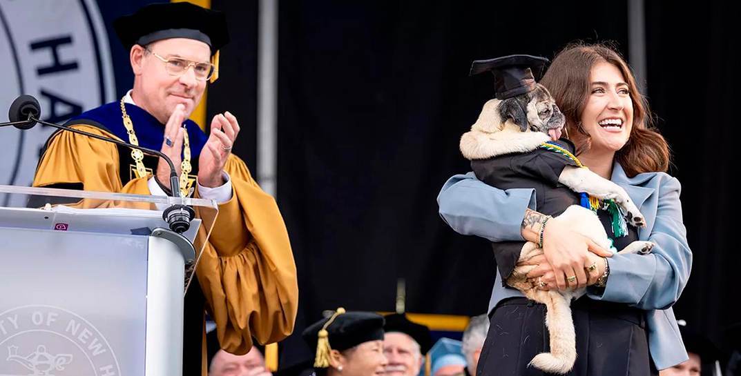 В США мопс получил диплом судмедэксперта