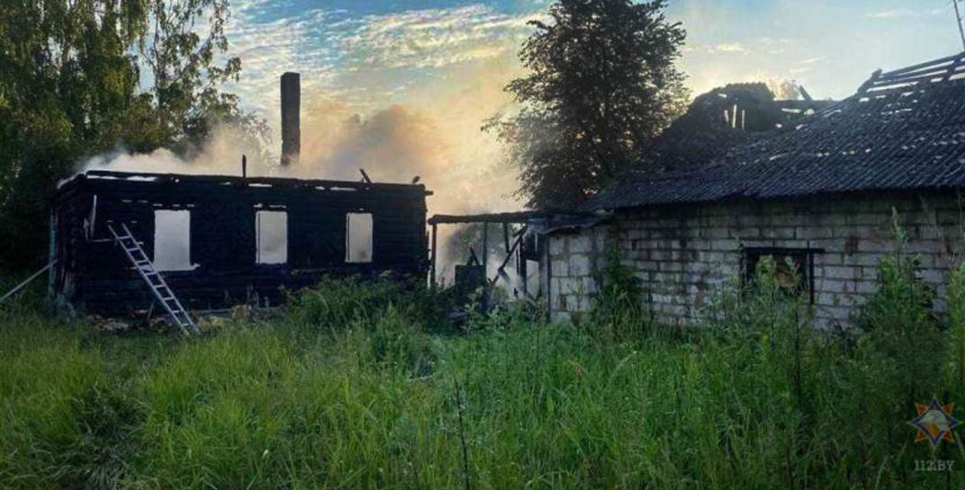 На ночном пожаре в Чаусском районе погиб мужчина