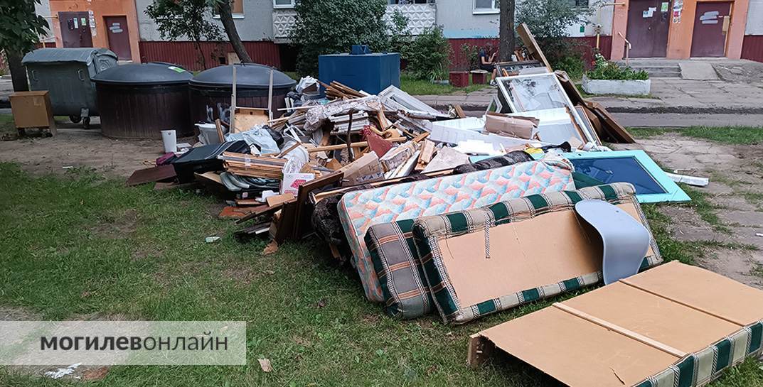 «Только таблички на каждом углу: камера, штраф! А кому этот штраф когда-нибудь дали лучше расскажите!» — могилевчане комментируют ситуацию с крупногабаритным мусором во дворах многоэтажек