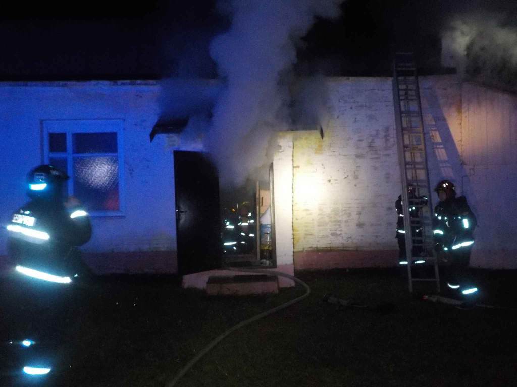 В Бобруйске горела баня на Ливенцева
