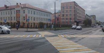 В Могилеве на одном из перекрестков появился диагональный пешеходный переход
