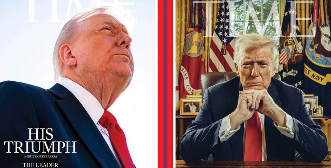 Дональд Трамп пожаловался на свое фото на обложке Time и ее заменили